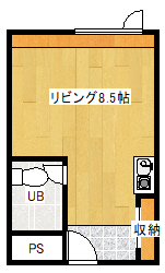 ピュアハウス 304号室 間取